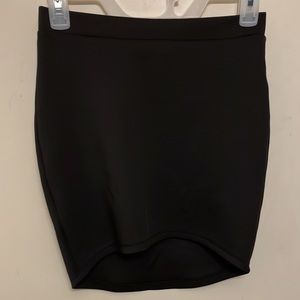 High/low pencil skirt
